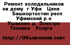 Ремонт холодильников на дому  г.Уфа › Цена ­ 100 - Башкортостан респ., Уфимский р-н, Ушаково д. Электро-Техника » Услуги   